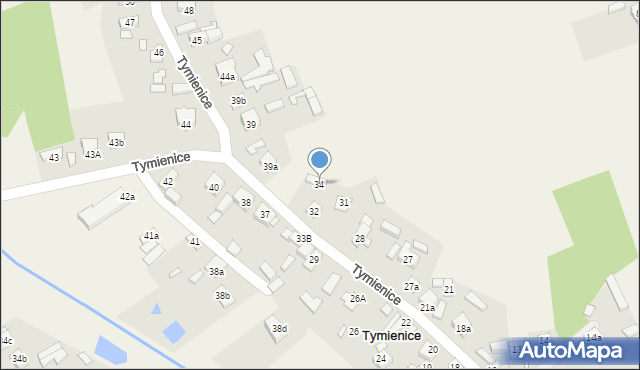 Tymienice, Tymienice, 34, mapa Tymienice