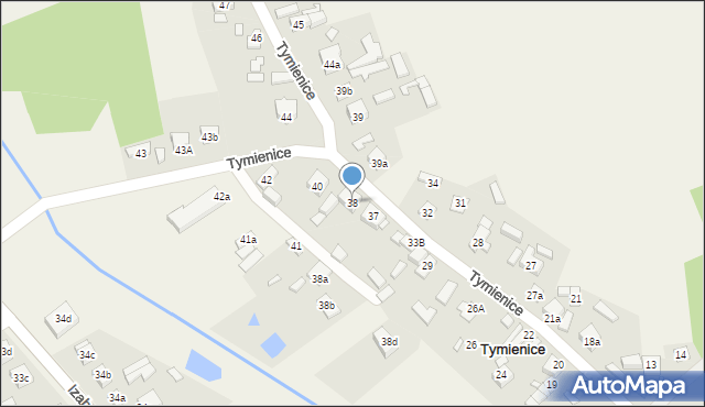 Tymienice, Tymienice, 38, mapa Tymienice