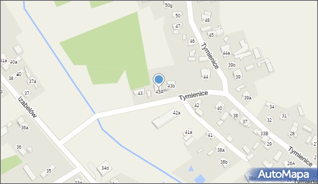 Tymienice, Tymienice, 43A, mapa Tymienice