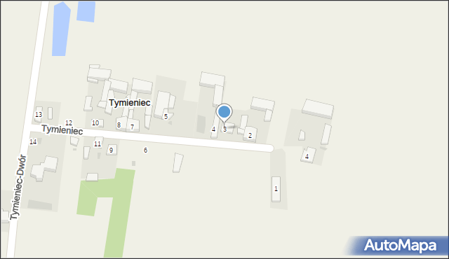 Tymieniec, Tymieniec, 3, mapa Tymieniec