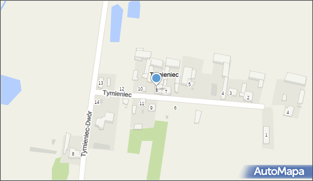 Tymieniec, Tymieniec, 8, mapa Tymieniec