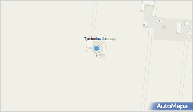 Tymieniec, Tymieniec-Dwór, 1, mapa Tymieniec