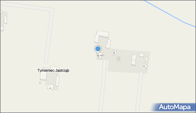 Tymieniec, Tymieniec-Jastrząb, 5, mapa Tymieniec