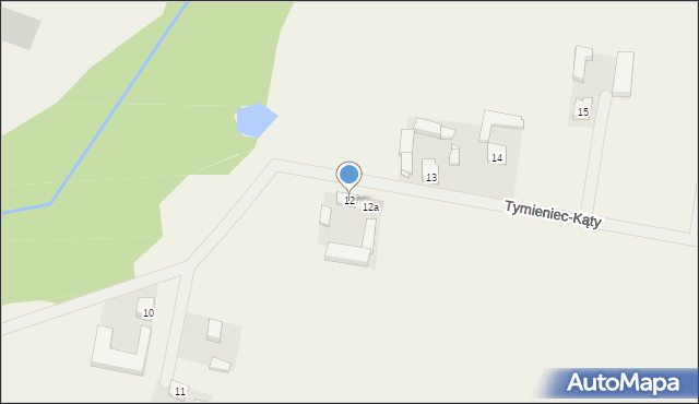 Tymieniec, Tymieniec-Kąty, 12, mapa Tymieniec