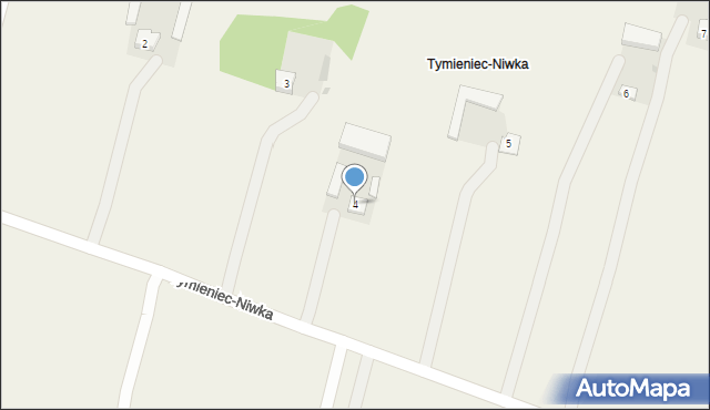 Tymieniec, Tymieniec-Niwka, 4, mapa Tymieniec