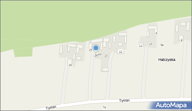 Tymin, Tymin, 14, mapa Tymin