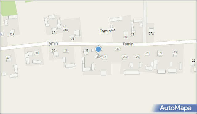 Tymin, Tymin, 32A, mapa Tymin