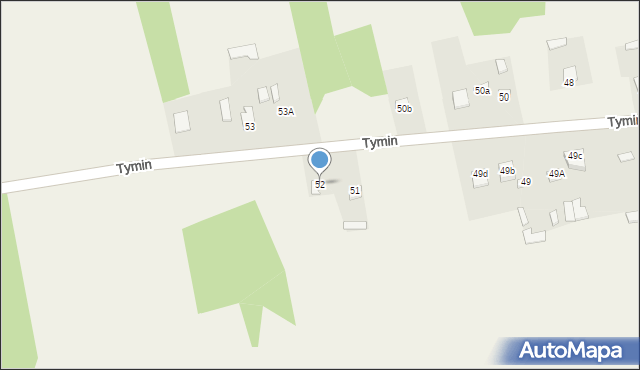 Tymin, Tymin, 52, mapa Tymin