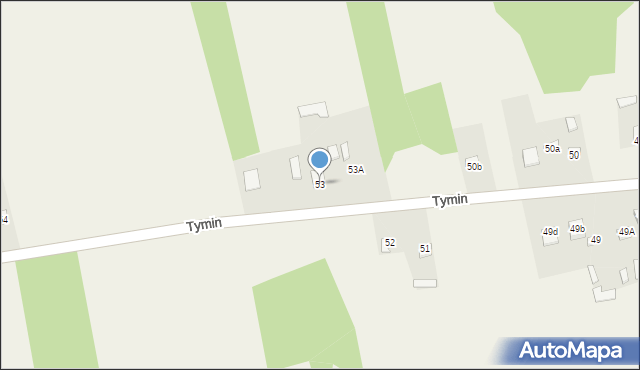 Tymin, Tymin, 53, mapa Tymin