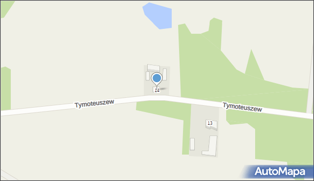 Tymoteuszew, Tymoteuszew, 14, mapa Tymoteuszew