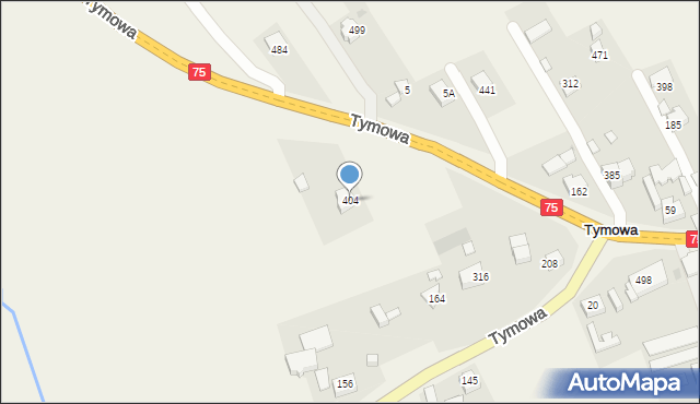 Tymowa, Tymowa, 404, mapa Tymowa