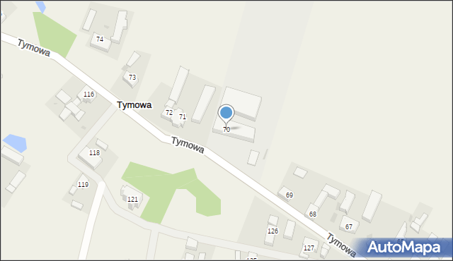 Tymowa, Tymowa, 70, mapa Tymowa