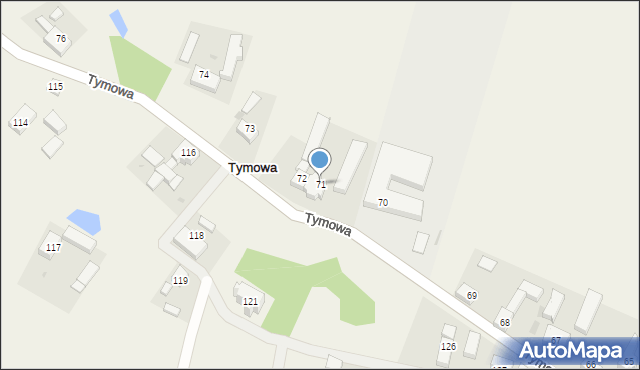 Tymowa, Tymowa, 71, mapa Tymowa
