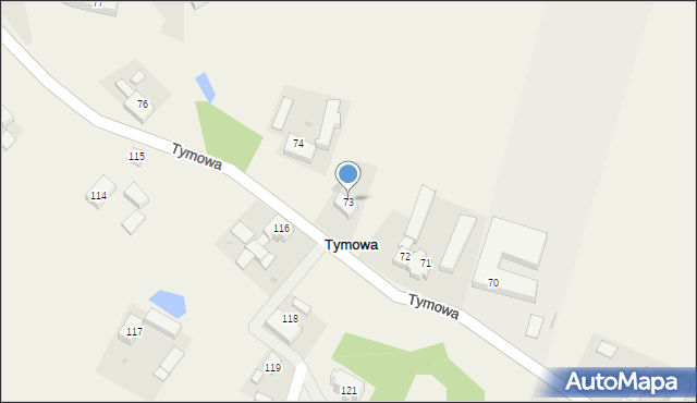 Tymowa, Tymowa, 73, mapa Tymowa