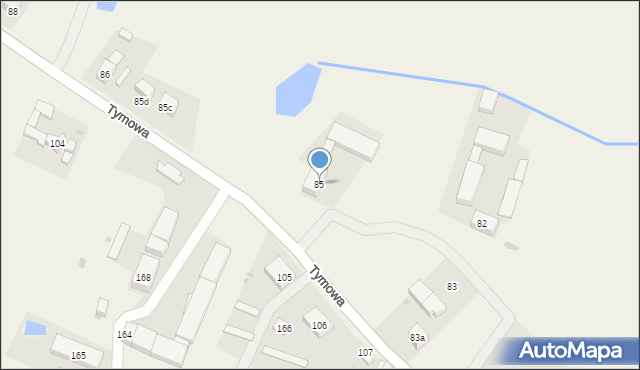 Tymowa, Tymowa, 85, mapa Tymowa