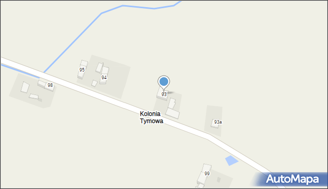 Tymowa, Tymowa, 93, mapa Tymowa