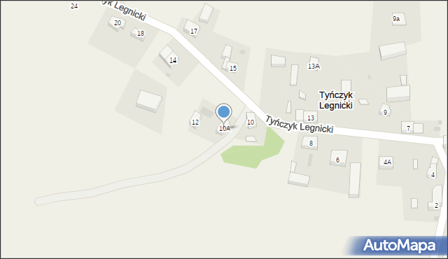 Tyńczyk Legnicki, Tyńczyk Legnicki, 10A, mapa Tyńczyk Legnicki