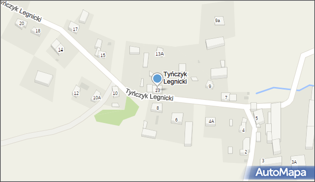 Tyńczyk Legnicki, Tyńczyk Legnicki, 13, mapa Tyńczyk Legnicki