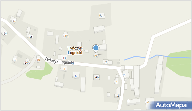 Tyńczyk Legnicki, Tyńczyk Legnicki, 9, mapa Tyńczyk Legnicki