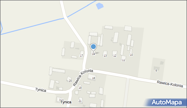 Tynica, Tynica, 14, mapa Tynica