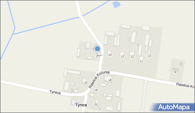 Tynica, Tynica, 17, mapa Tynica