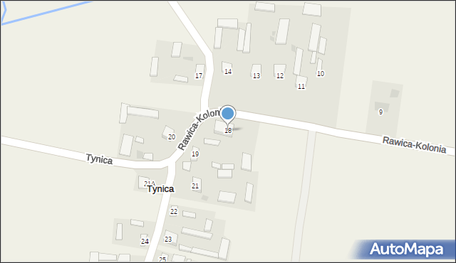 Tynica, Tynica, 18, mapa Tynica