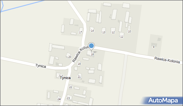 Tynica, Tynica, 19a, mapa Tynica