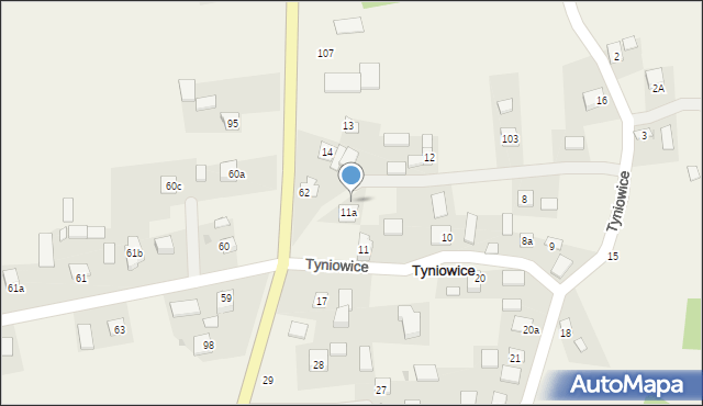 Tyniowice, Tyniowice, 5, mapa Tyniowice