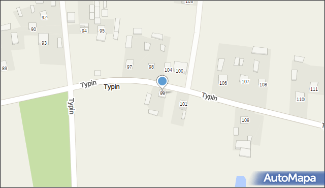 Typin, Typin, 99, mapa Typin