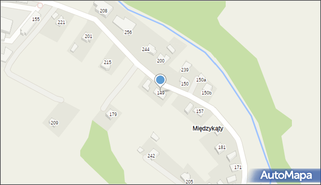 Tyrawa Wołoska, Tyrawa Wołoska, 149, mapa Tyrawa Wołoska