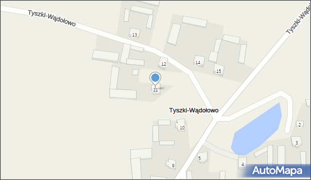 Tyszki-Wądołowo, Tyszki-Wądołowo, 11, mapa Tyszki-Wądołowo