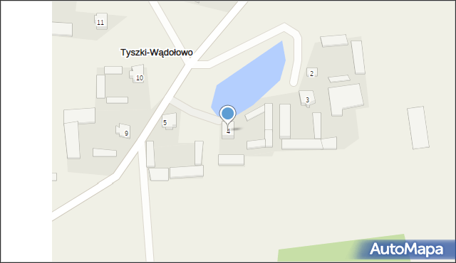 Tyszki-Wądołowo, Tyszki-Wądołowo, 4, mapa Tyszki-Wądołowo