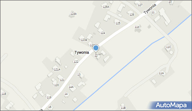 Tywonia, Tywonia, 12, mapa Tywonia