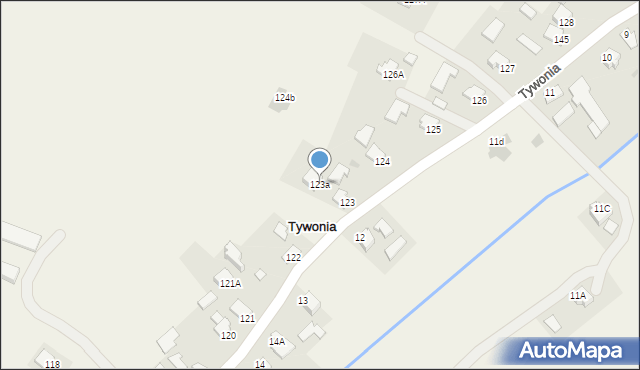 Tywonia, Tywonia, 123a, mapa Tywonia