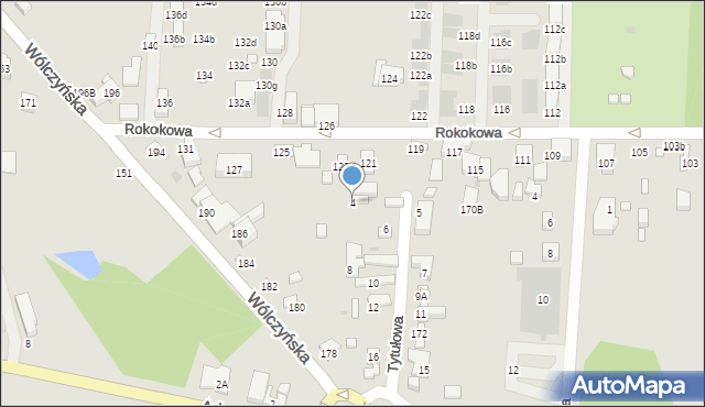 Warszawa, Tytułowa, 4, mapa Warszawy