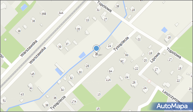 Złotokłos, Tysiąclecia, 2C, mapa Złotokłos