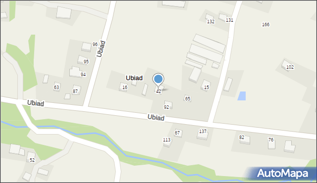 Ubiad, Ubiad, 42, mapa Ubiad