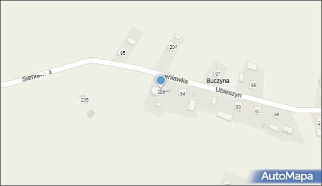 Ubieszyn, Ubieszyn, 226, mapa Ubieszyn