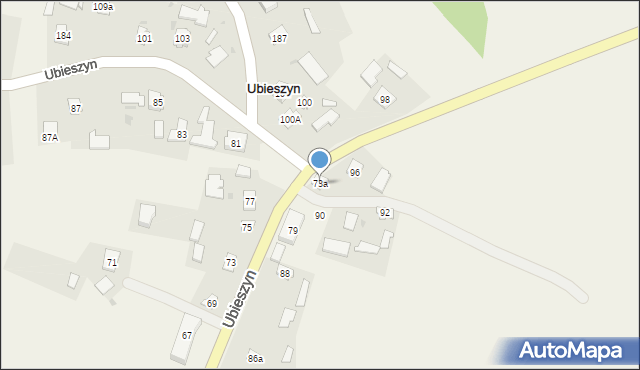 Ubieszyn, Ubieszyn, 94, mapa Ubieszyn