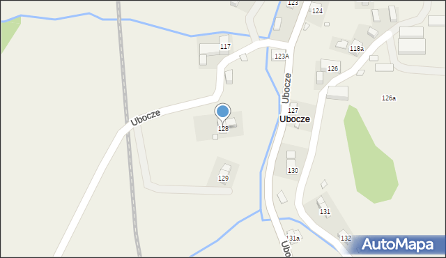 Ubocze, Ubocze, 128, mapa Ubocze