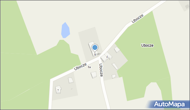 Ubocze, Ubocze, 6, mapa Ubocze