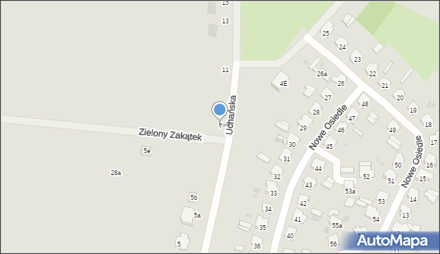 Hrubieszów, Uchańska, 7, mapa Hrubieszów