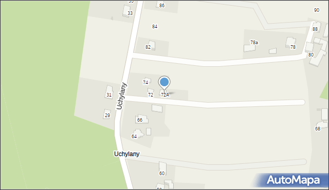 Pierściec, Uchylany, 72A, mapa Pierściec