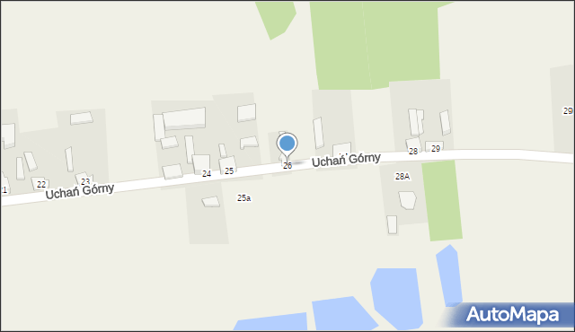 Uchań Górny, Uchań Górny, 26, mapa Uchań Górny