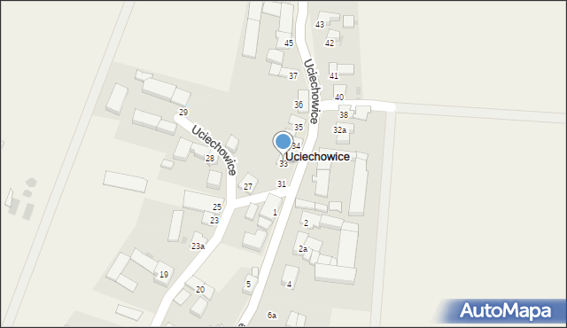 Uciechowice, Uciechowice, 33, mapa Uciechowice