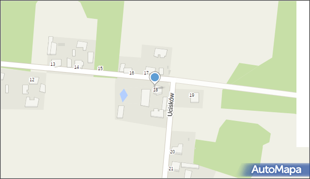 Ucisków, Ucisków, 18, mapa Ucisków