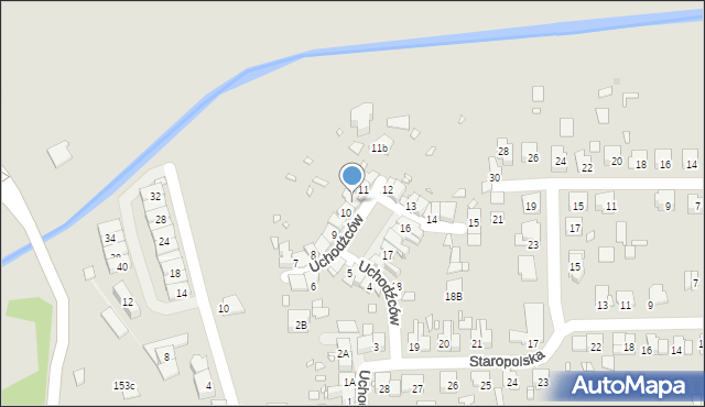 Zabrze, Uchodźców, 10A, mapa Zabrza