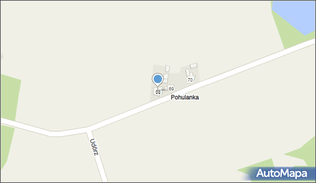 Udórz, Udórz, 68, mapa Udórz