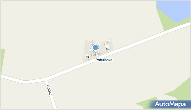 Udórz, Udórz, 69, mapa Udórz