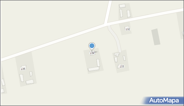 Udrycze-Koniec, Udrycze-Koniec, 134, mapa Udrycze-Koniec
